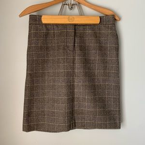 J. Crew // Plaid Wool Skirt